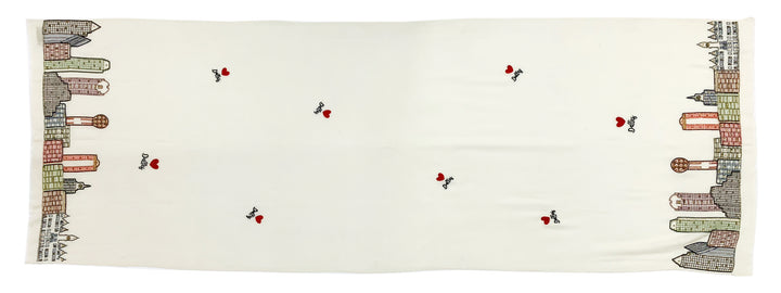 Dallas Skyline Shawl - Loro Lino Fine Linens