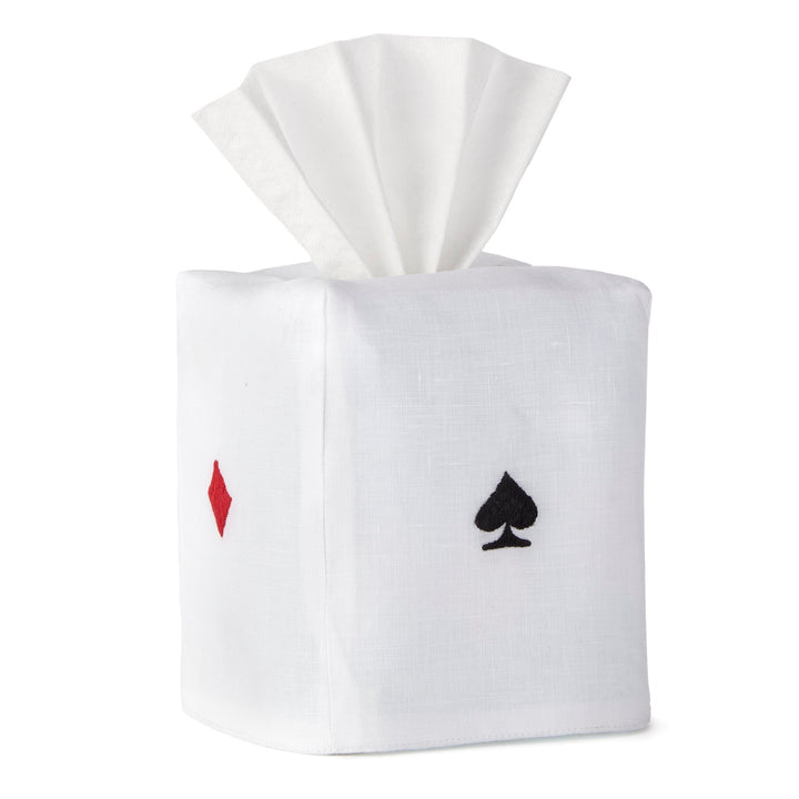 Suits Tissue Box Cover - Loro Lino Fine Linens