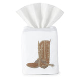 Cowboy Tissue Box Cover - Loro Lino Fine Linens