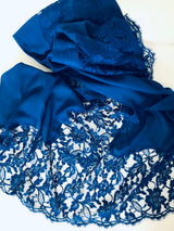 Elizabeth Cashmere and Chantilly Lace Shawl - Loro Lino Fine Linens