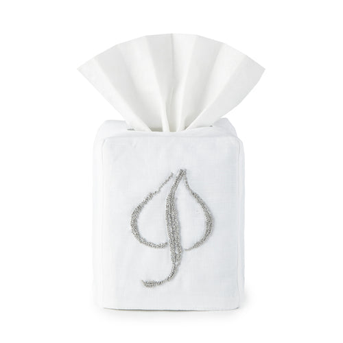 Aspen Ski Leaf Knots Tissue Box Cover - Loro Lino Fine Linens