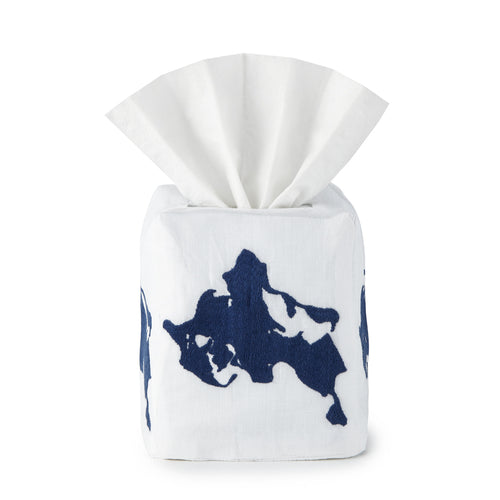 Shelter Island Tissue Box Cover - Loro Lino Fine Linens