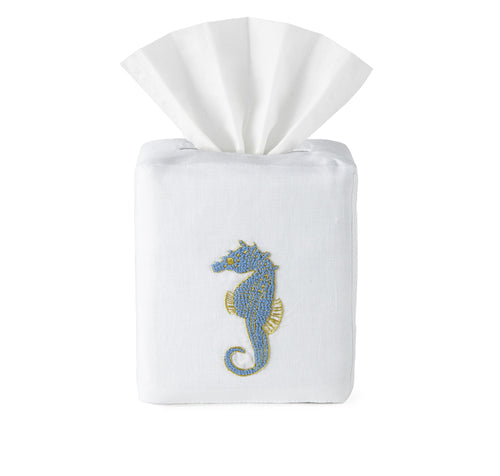 Marina Tissue Box Cover - Loro Lino Fine Linens