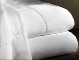 Aspen Hemstitch Queen Sheet Set - Loro Lino Fine Linens