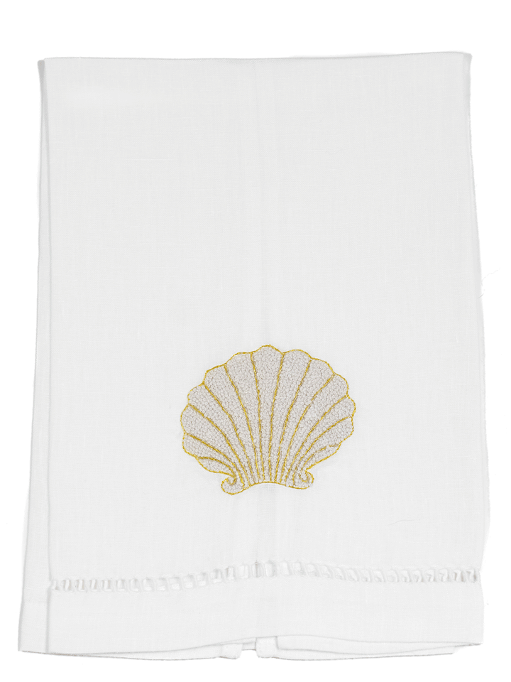 Shell Tip Towel - Loro Lino Fine Linens