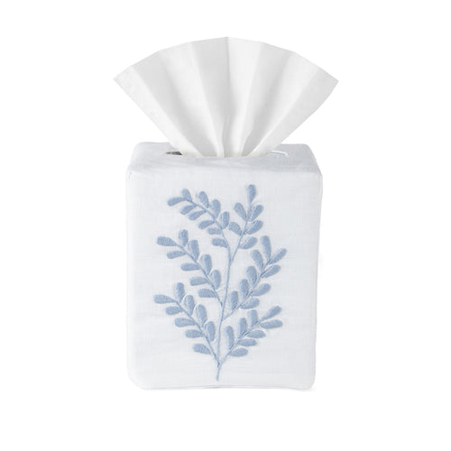 Montecito Fern Tissue Box Cover - Loro Lino Fine Linens